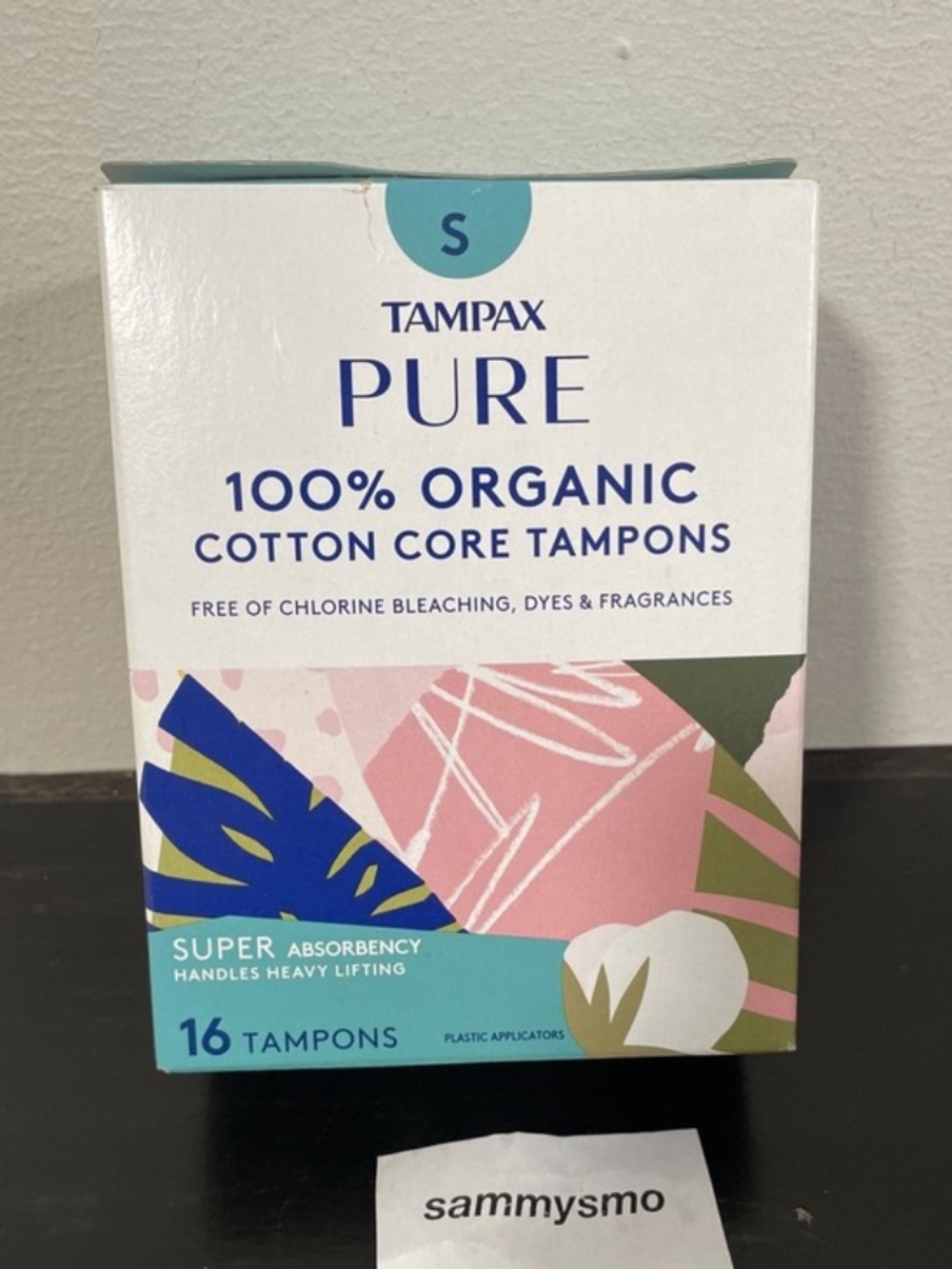 Tampax Pure Cotton Tampons 16-pack Super Absorbency